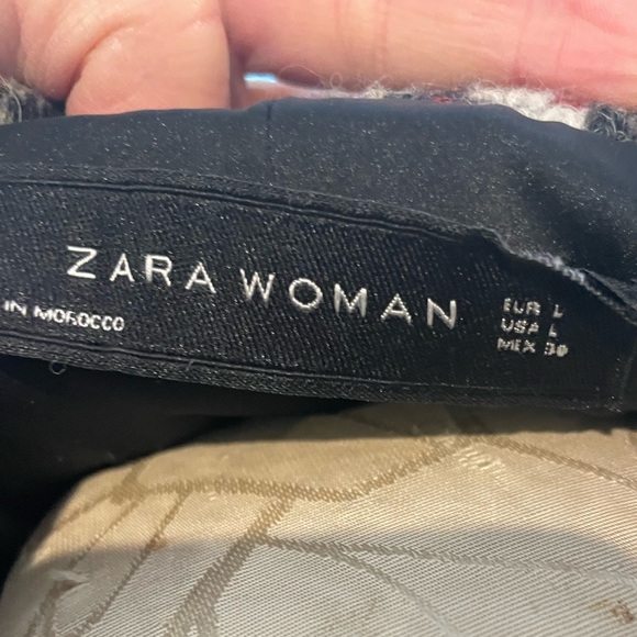 Zara Asymetrical Tweed Wool Jacket - Picture 5 of 5